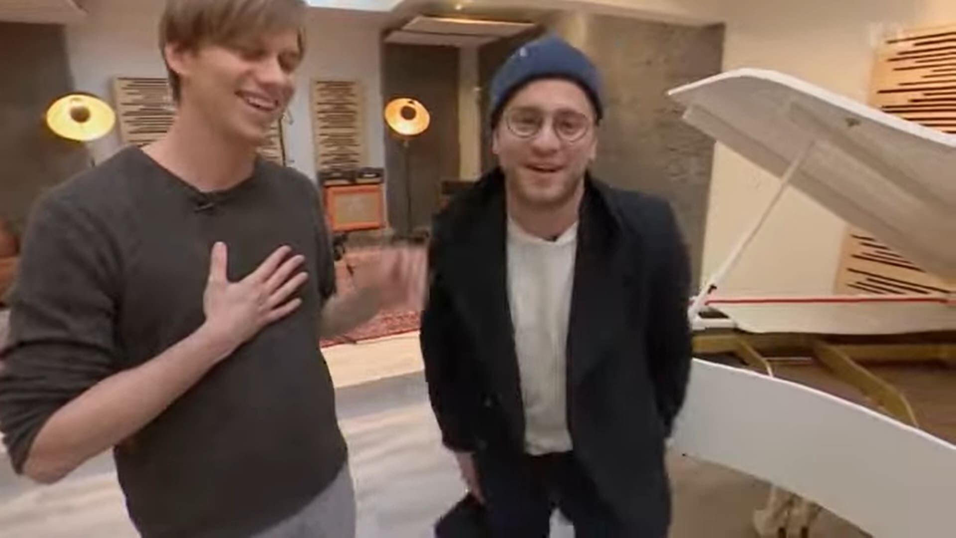 Magician Florian Klein with Baschi