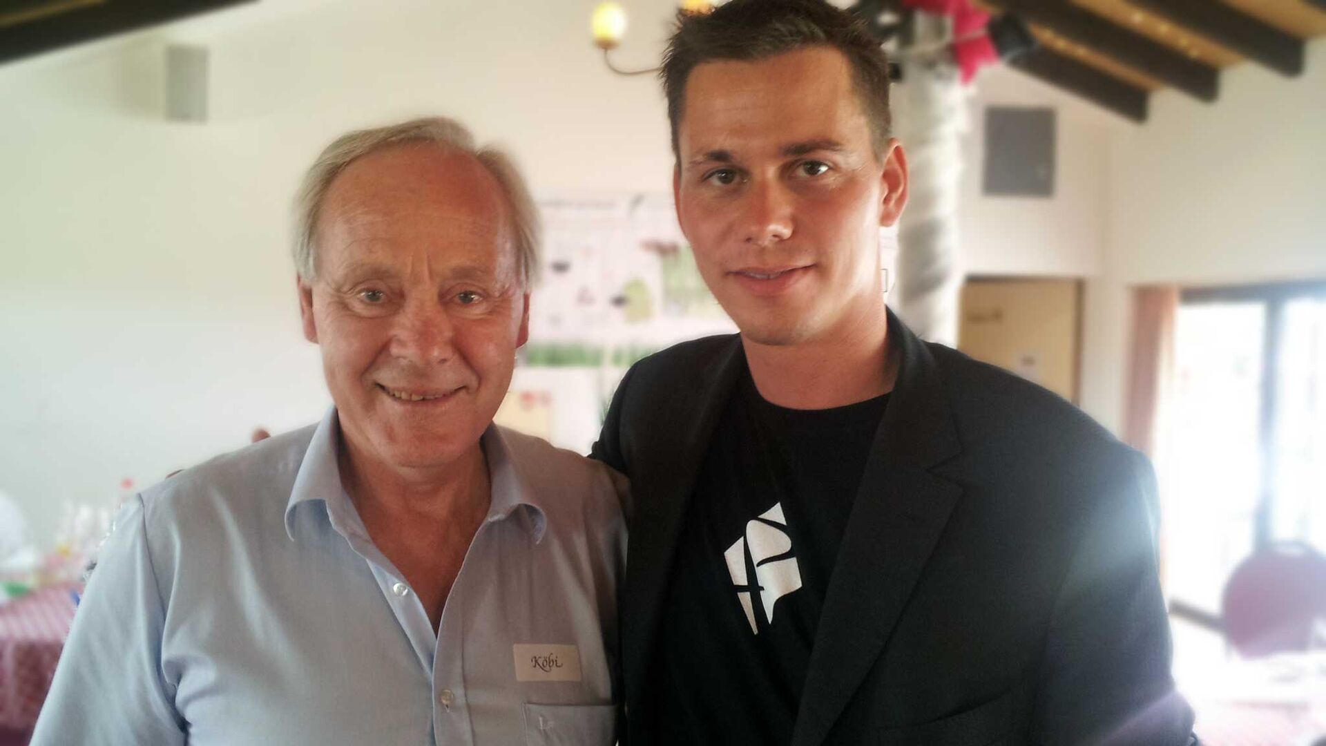 Zauberkünstler Florian Klein mit Köbi Kuhn