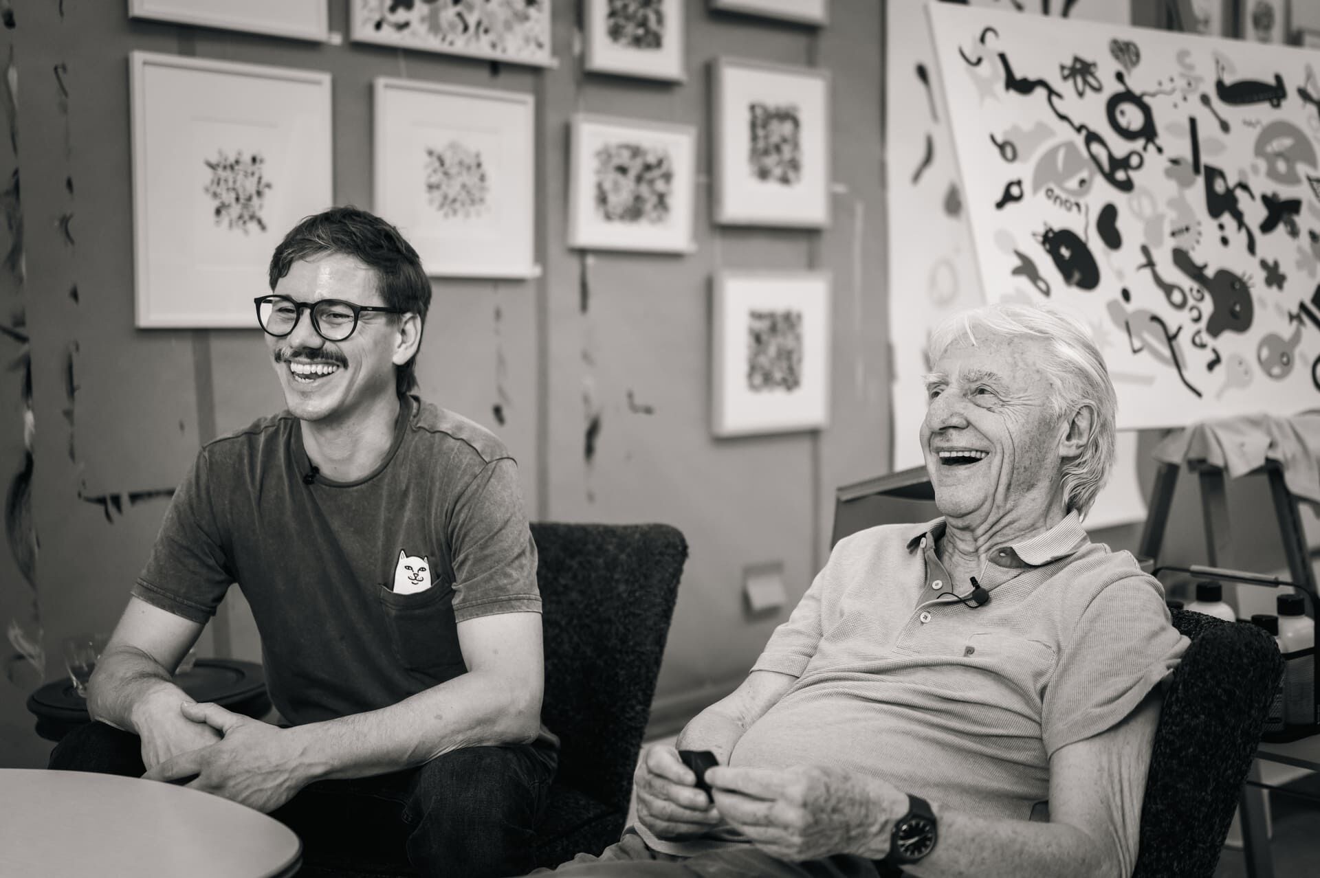 Zauberkünstler Florian Klein mit Emil Steinberger