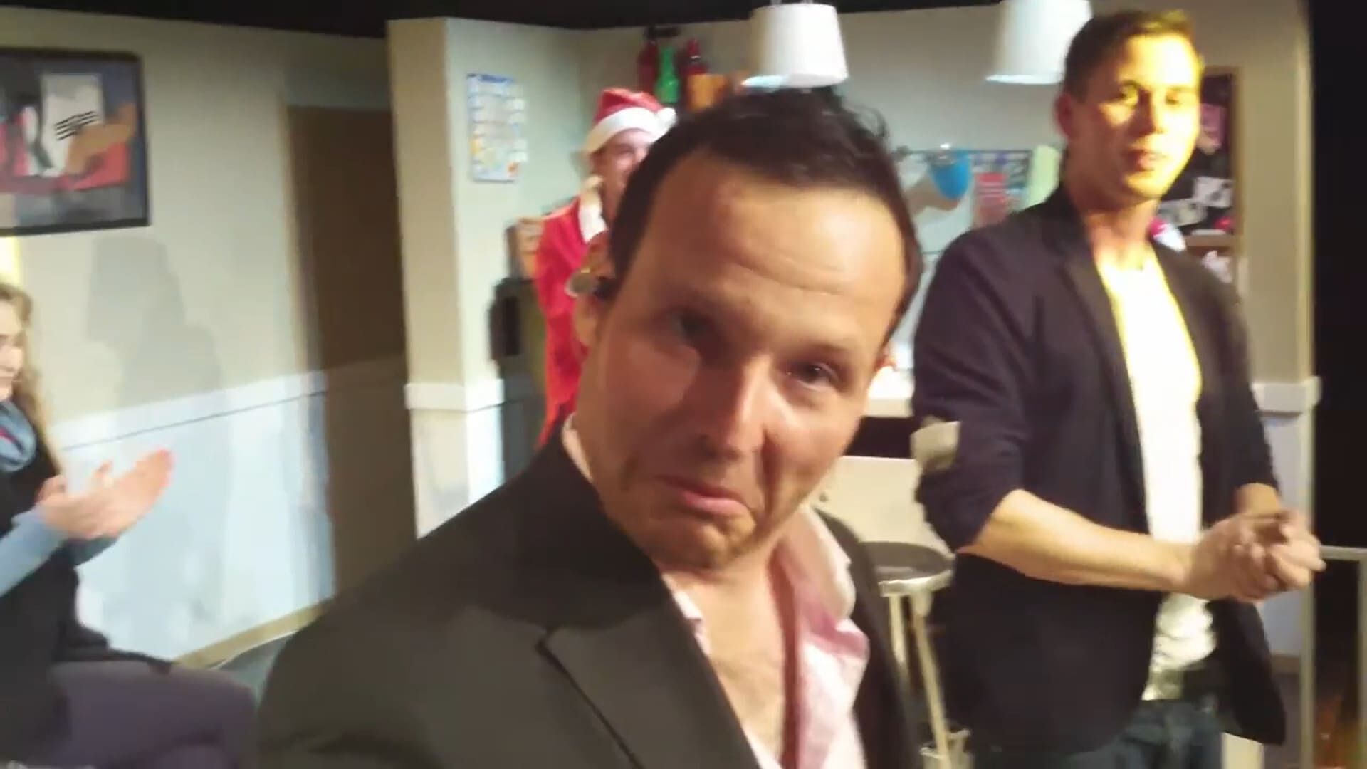 Magician Florian Klein with Claudio Zuccolini